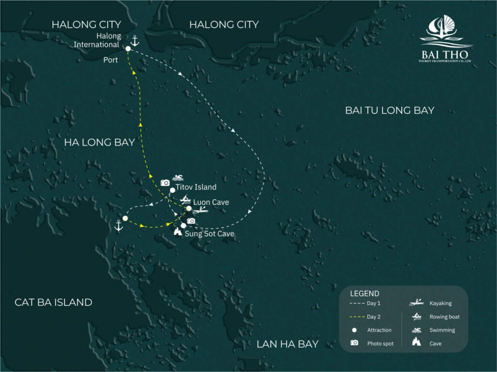 Route 2 – The Central Route of Halong Bay